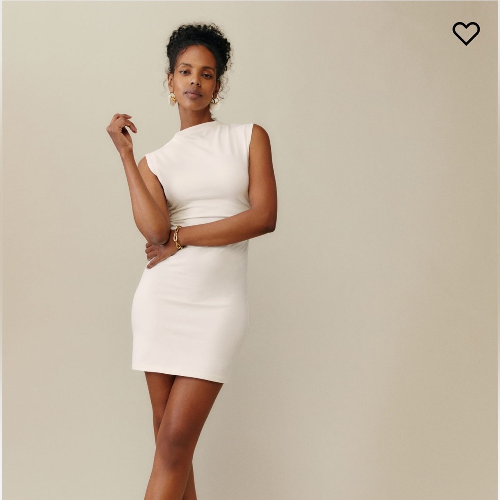 Reformation Alden Knit Dress - White